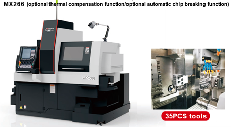 Máy Tiện Cnc Thụy Sĩ Kiểu Dầm Ngang Model Mx266