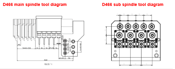 Sơ đồ Dao Trục Chính Phụ D466