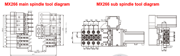 Sơ đồ Dao Trục Chính Phụ Mx266