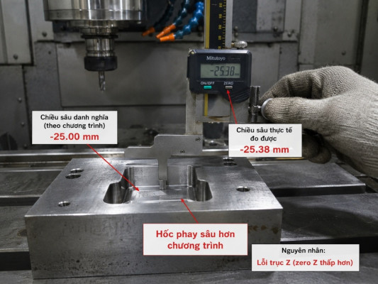 Hốc Phay Bị Sâu Hơn Chương Trình