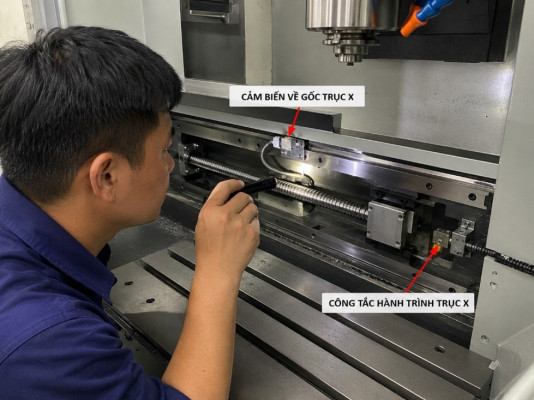 Kiểm Tra Khu Vực Chuyển động Của Trục X