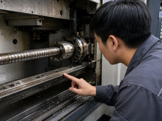 Vít Me Bi Bị Mòn, Ray Dẫn Hướng Thiếu Dầu
