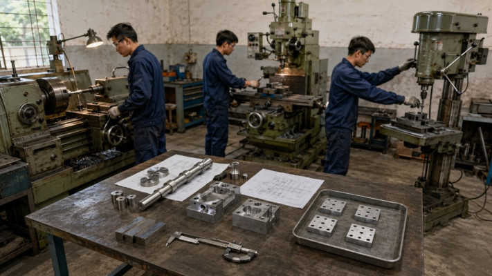 Gia Công Tiện, Phay, Khoan đơn Chiếc Hoặc Lô Nhỏ