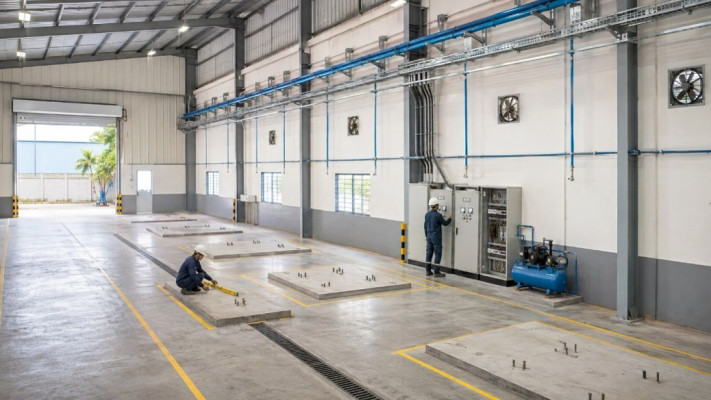 Hoàn Thiện Hạ Tầng Trước Khi đưa Máy Vào Xưởng